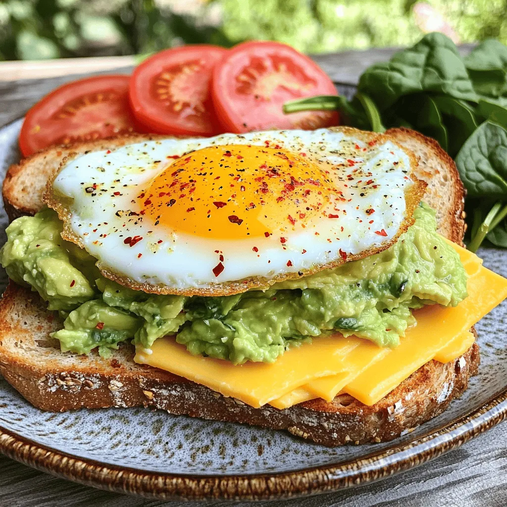 Avocado Breakfast Sandwich Tasty and Simple Recipe
