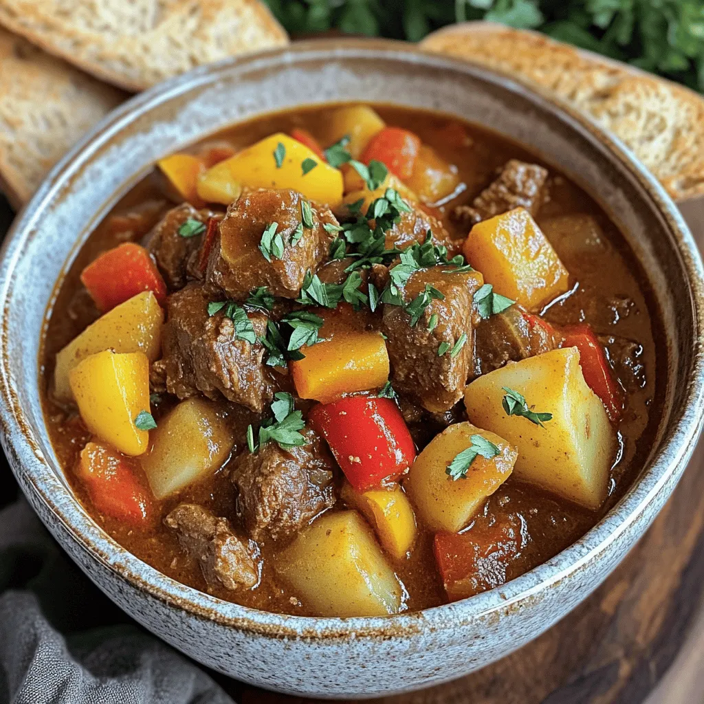 The best goulash ingredients are simple but important. For authentic German goulash, beef is the star. I like to use beef chuck. It has a great texture and flavor. Cut the beef into 1-inch cubes for even cooking.