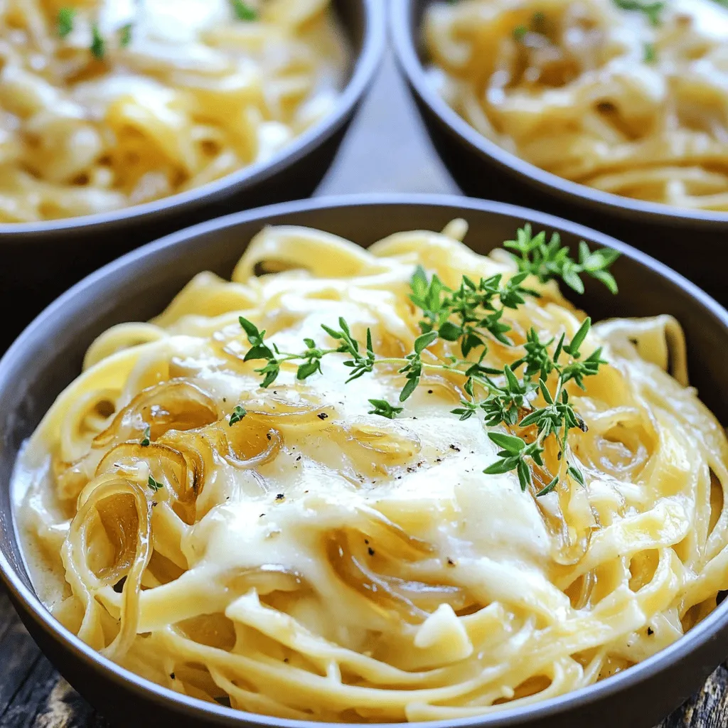 One Pot French Onion Pasta Rich and Flavorful Dish