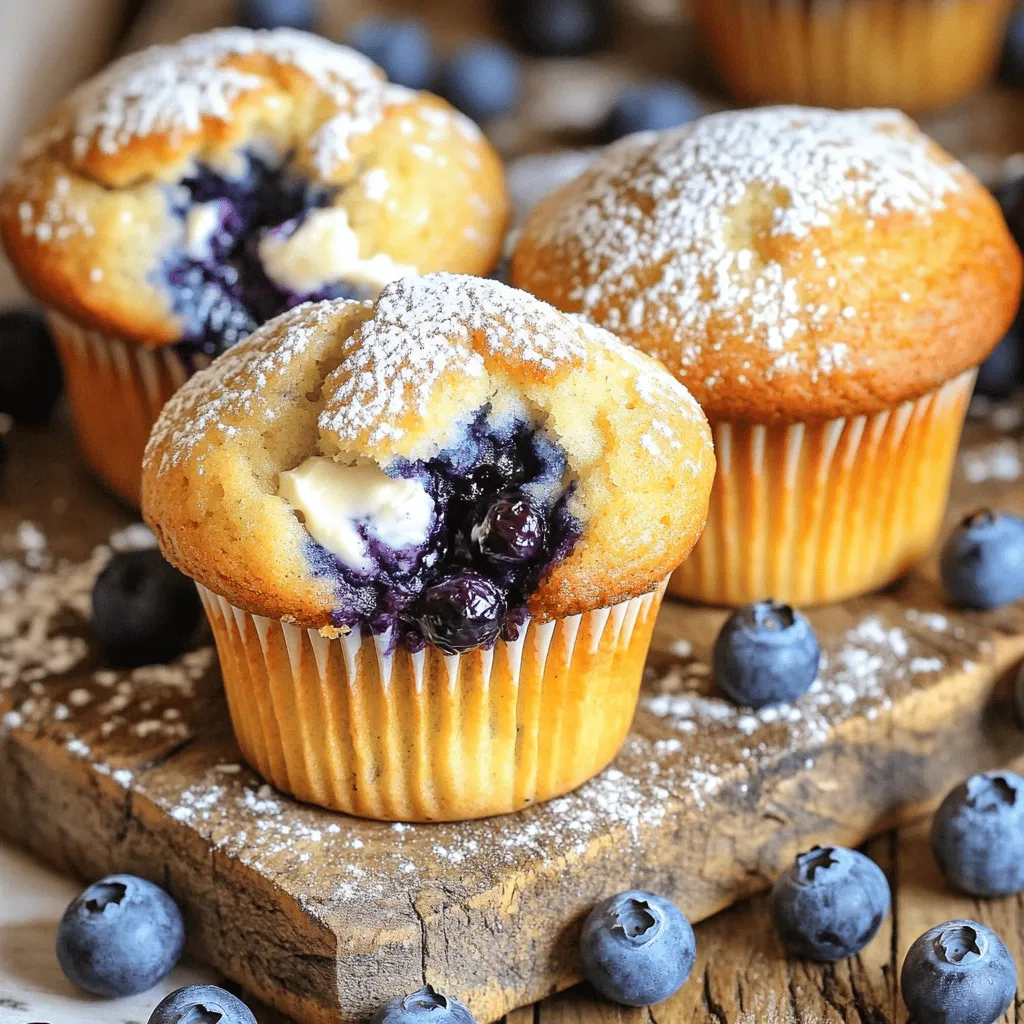 Delicious Blueberry Cream Cheese Muffins Recipe