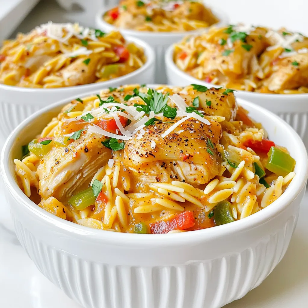 One-Pot Creamy Cajun Chicken Orzo Irresistible Recipe