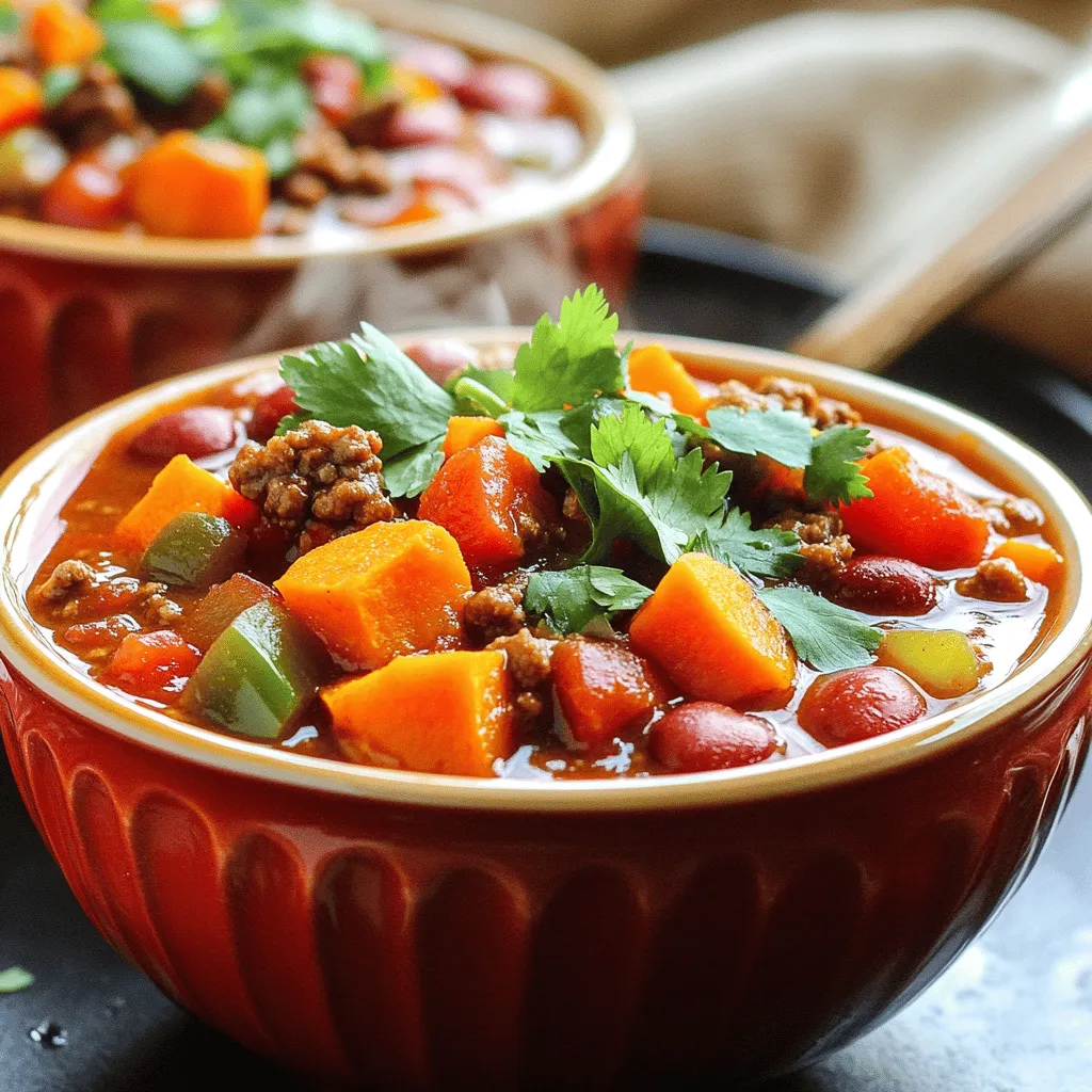 Minute Beef Sweet Potato Chili Easy and Flavorful Dish