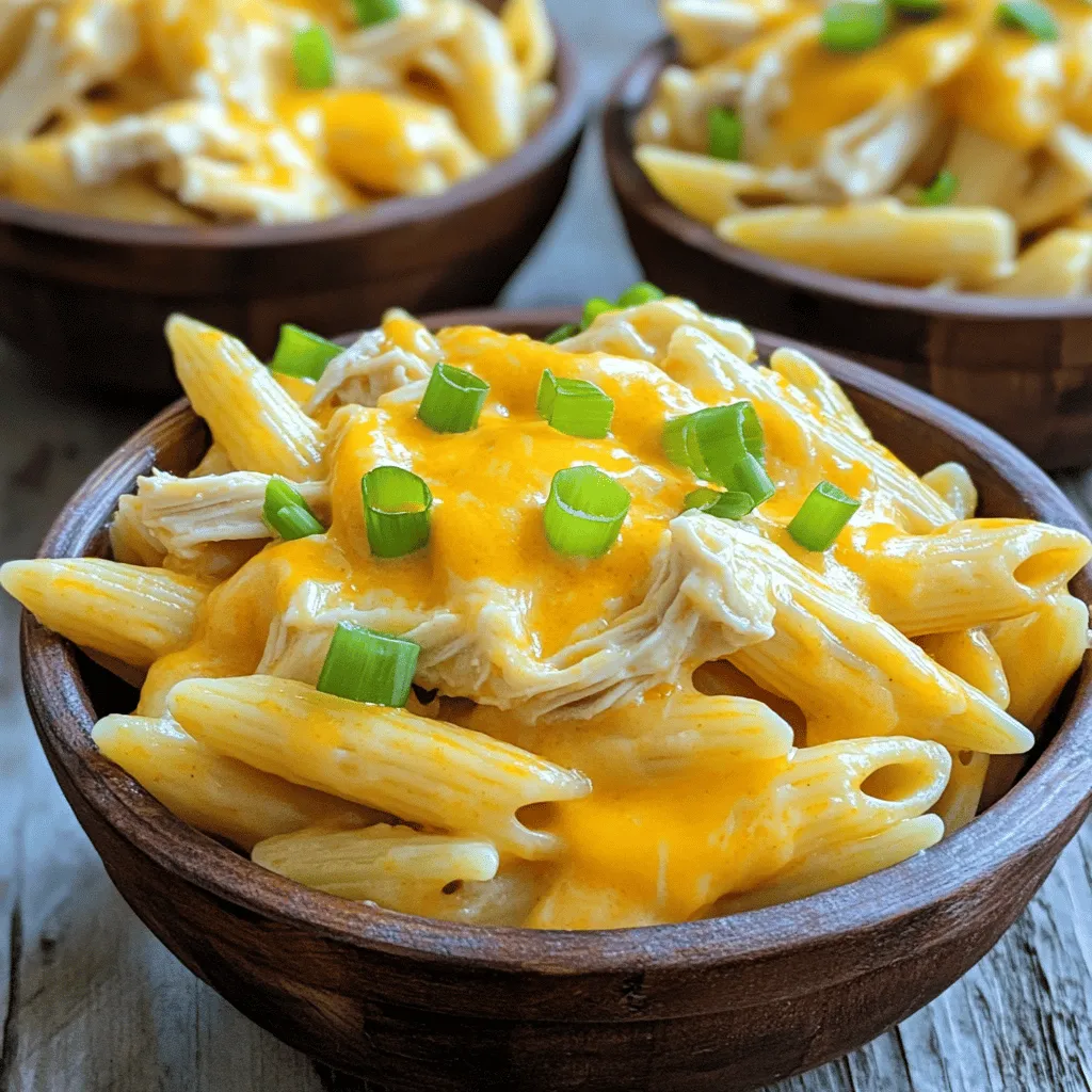 Crock Pot Buffalo Chicken Pasta Creamy Delightful Meal