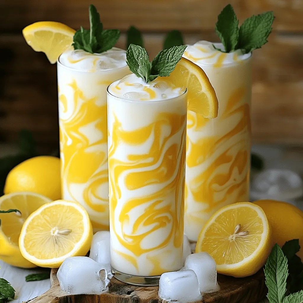 Condensed Milk Lemonade Refreshing Summer Drink Idea