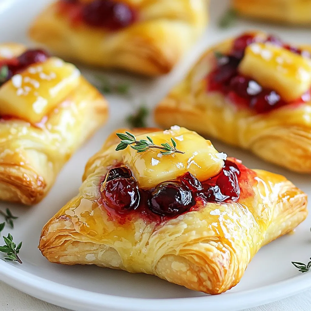 Cranberry Brie Pastry Bites Simple Flavorful Treat