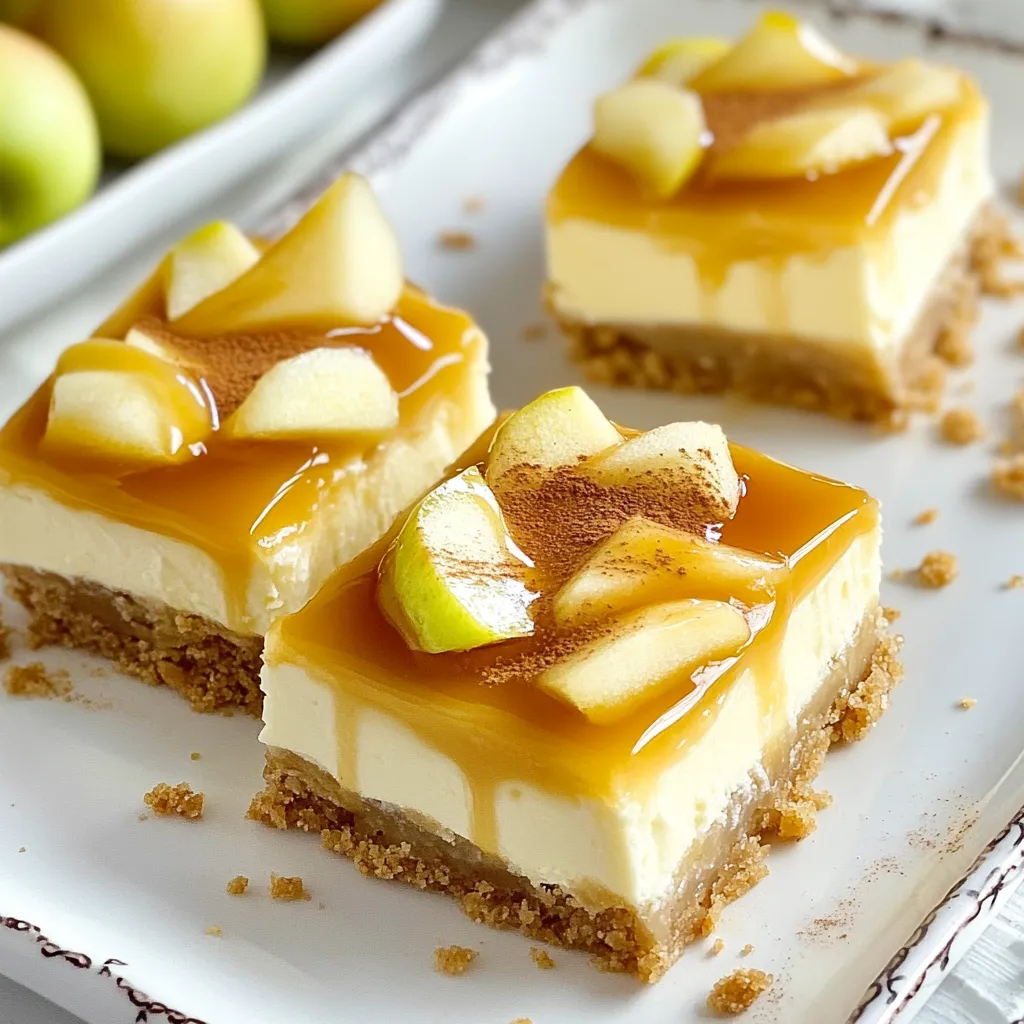 Caramel Apple Cheesecake Bars Delightful and Easy Recipe