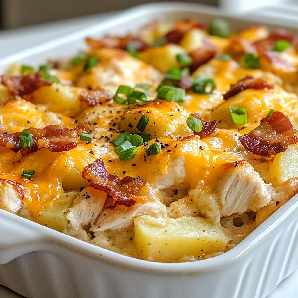 Loaded Potato Ranch Chicken Casserole Savory Delight