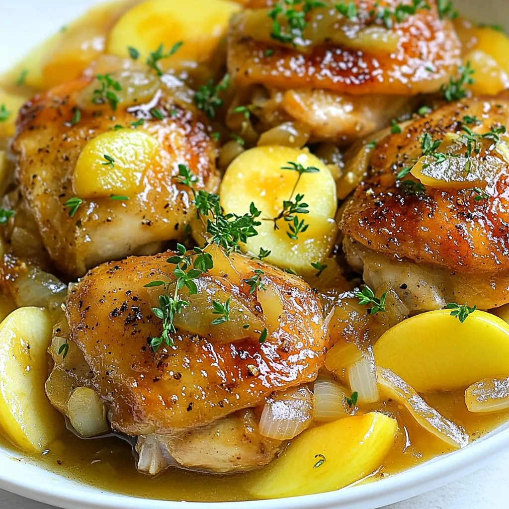 French Apple Cider Chicken Savory and Flavorful Dish