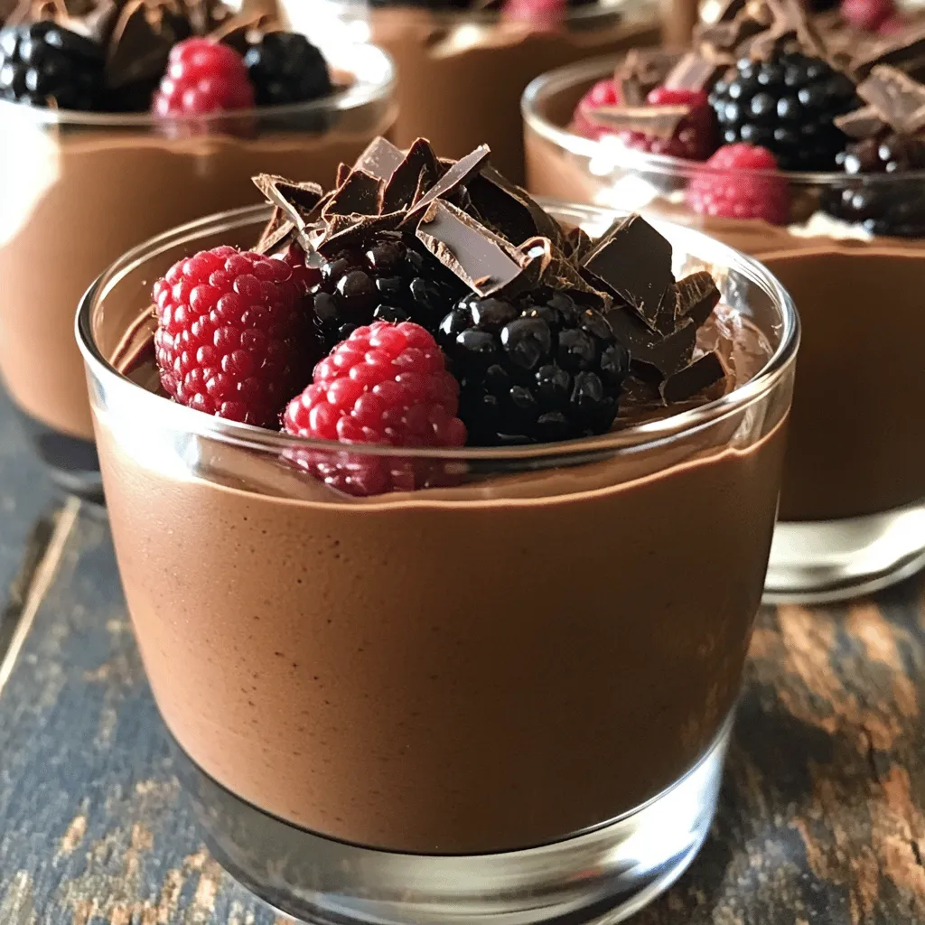 Min Cottage Cheese Chocolate Mousse Delightful Treat