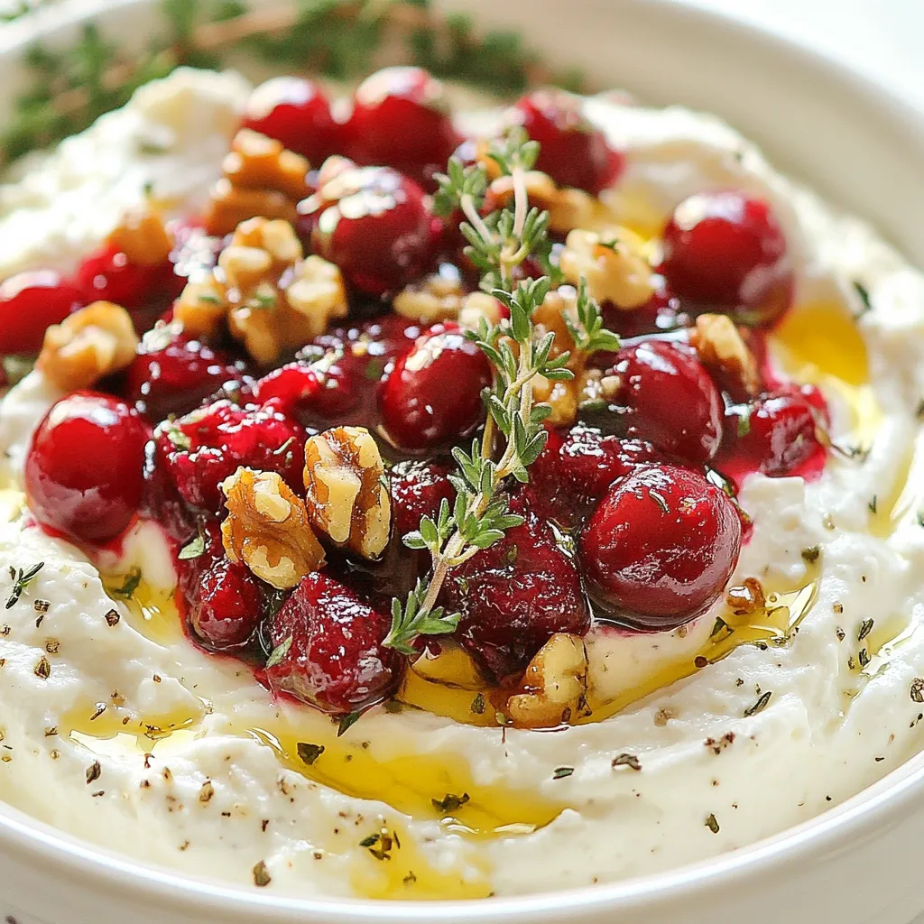 Cranberry Whipped Feta Dip Flavorful Party Treat