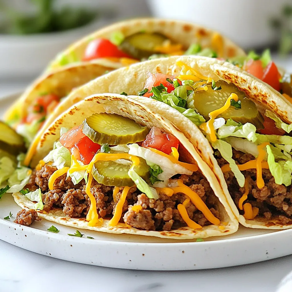 Big Mac Smash Tacos Flavorful and Fun Recipe Ideas