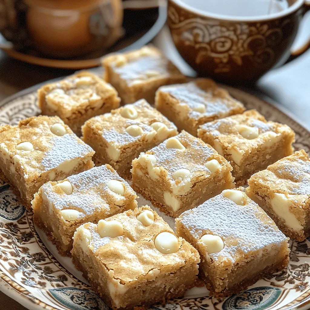 Chai-Spiced White Chocolate Blondies Irresistible Treat