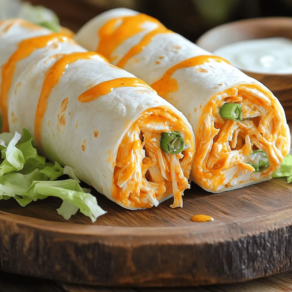 Savory Buffalo Chicken Tortilla Roll-Ups Easy Recipe