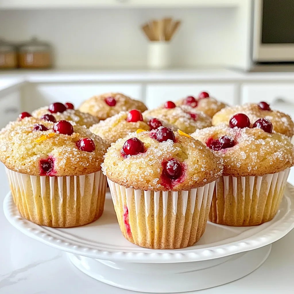 Bakery Style Cranberry Orange Muffins Fresh Delight
