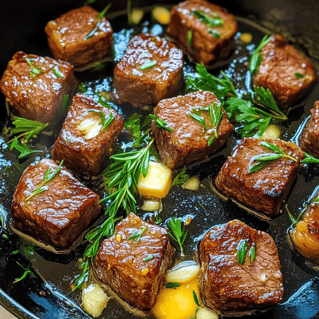 Irresistible Garlic Butter Steak Bites Recipe Delight