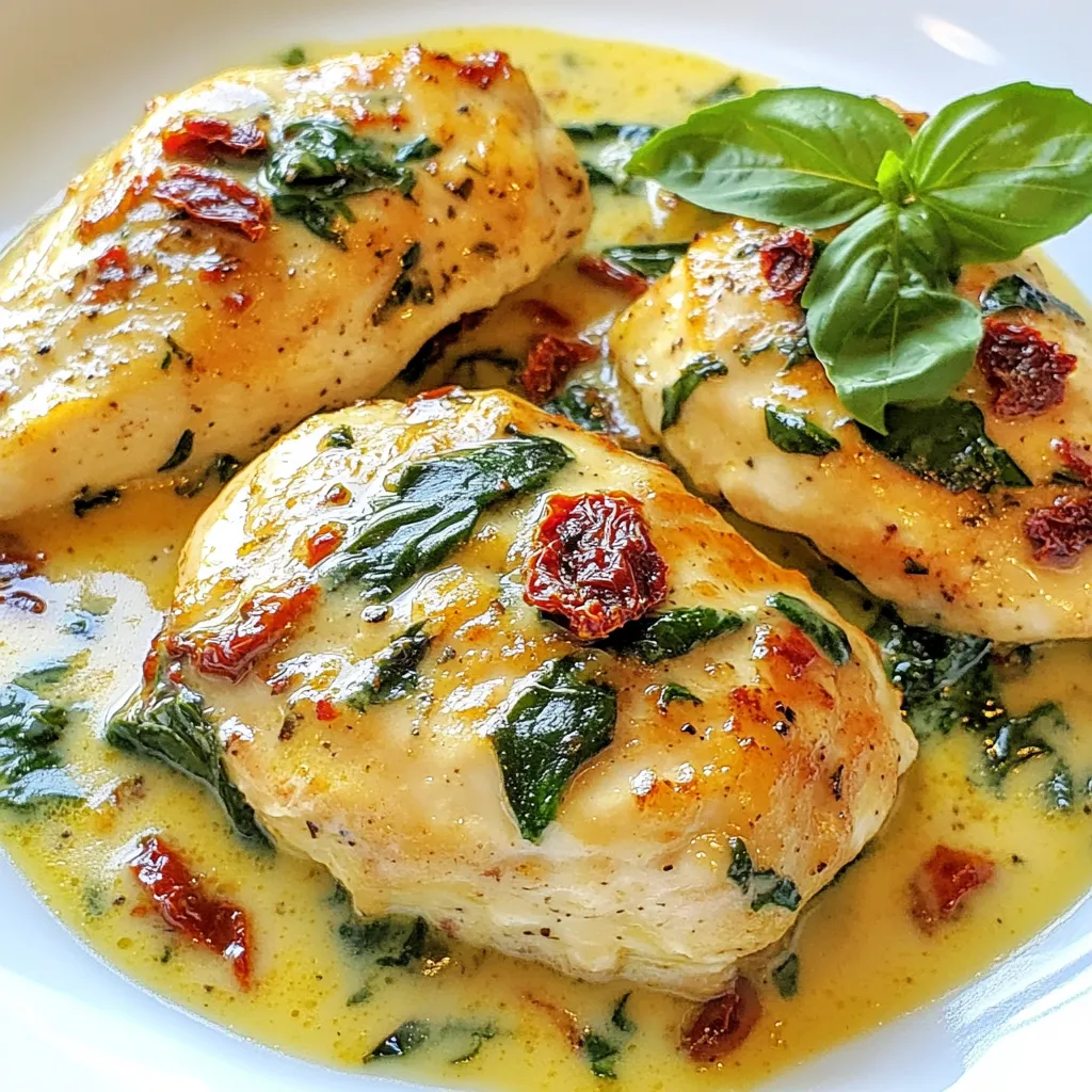 Sun Dried Tomato Spinach Chicken Flavorful Delight