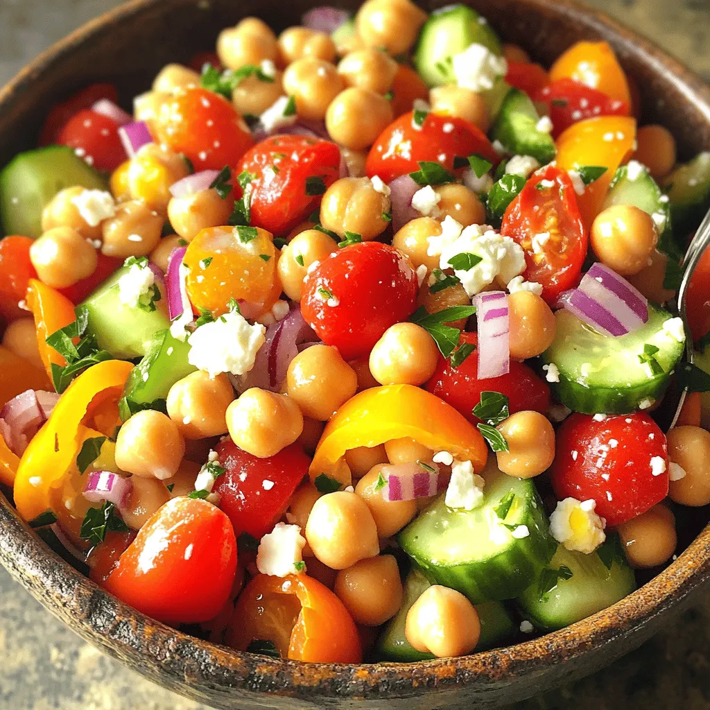 Mediterranean Chickpea Salad Fresh and Flavorful Dish