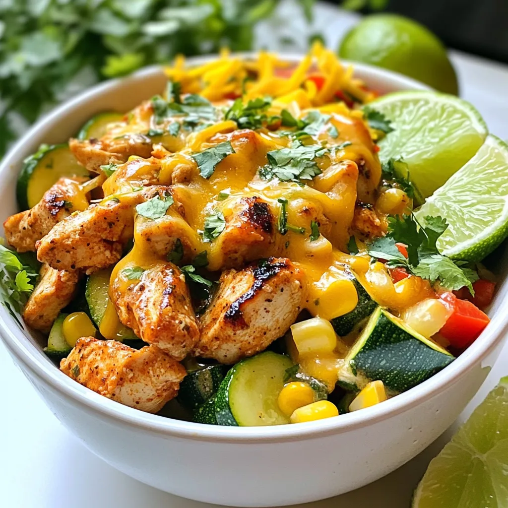 Tex Mex Chicken and Zucchini Flavorful Dinner Recipe