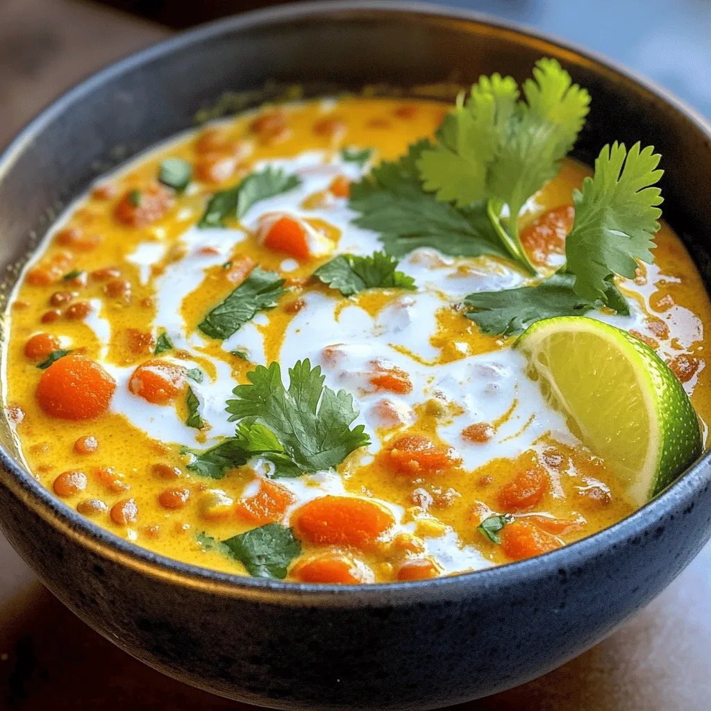Creamy Coconut Curry Lentil Soup Quick and Nutritious