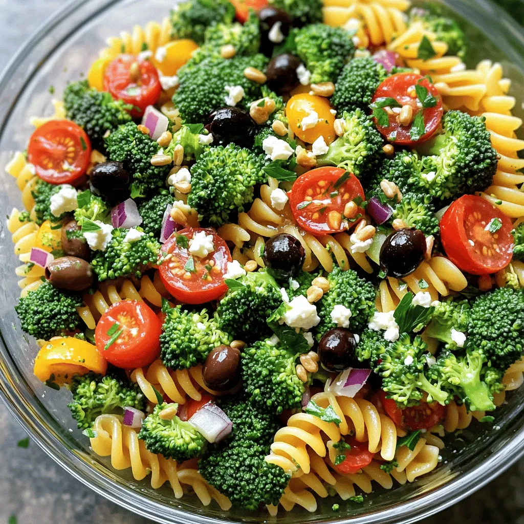Fresh Broccoli Pasta Salad Crunchy and Flavorful Dish