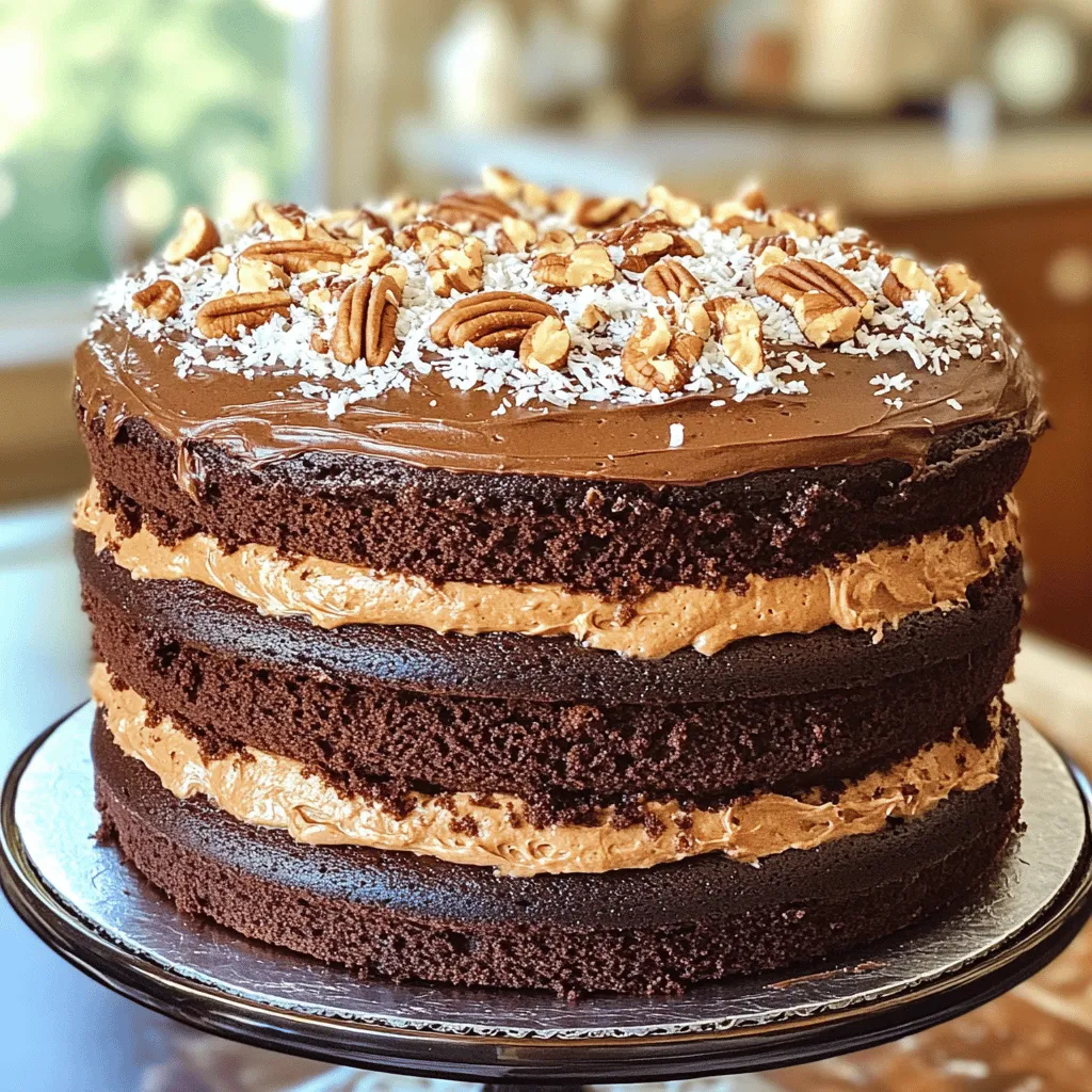 German Chocolate Cake Delightful and Simple Recipe