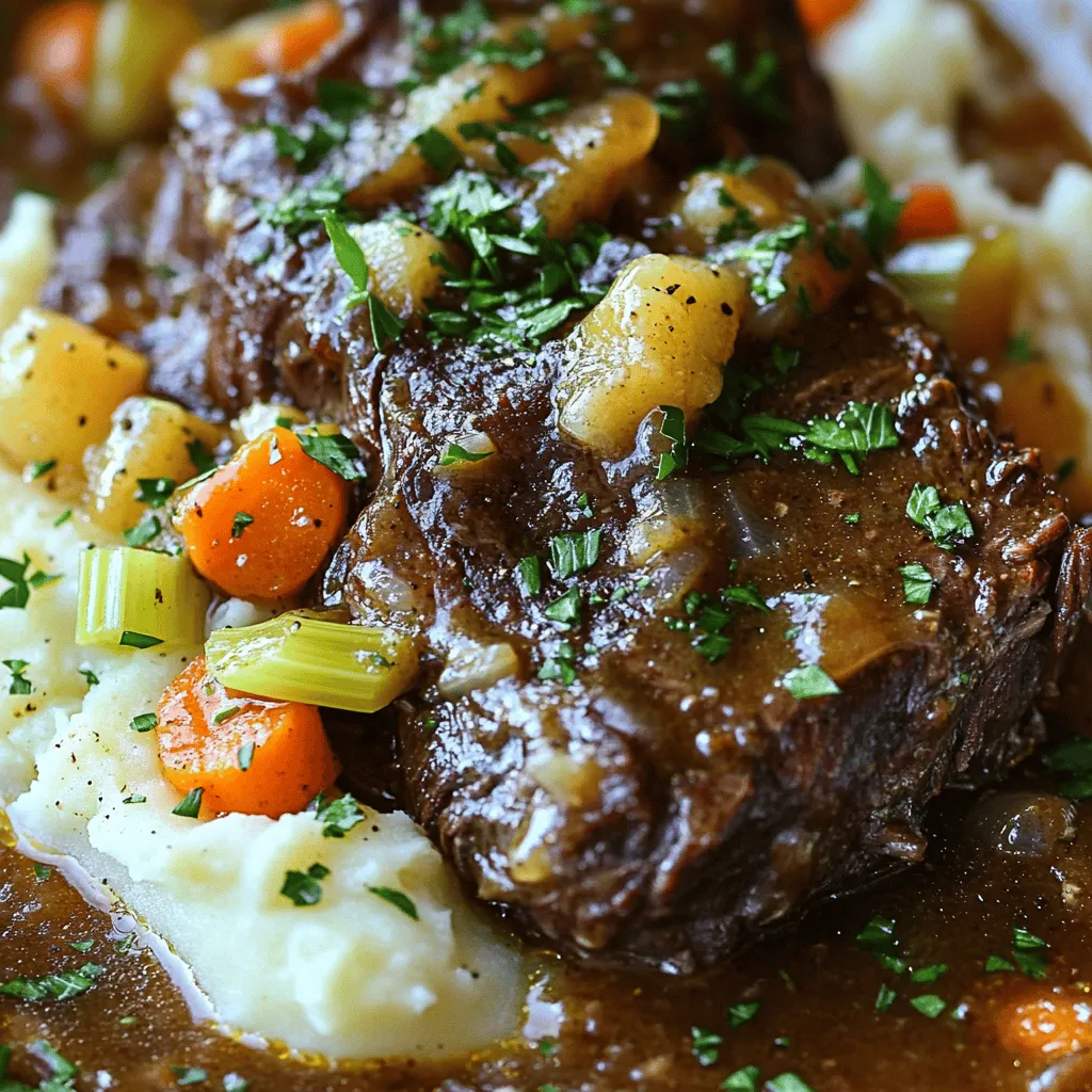 Savory Pot Roast over Mashed Potatoes Delight