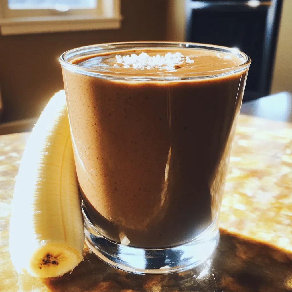 Chocolate Peanut Butter Smoothie Energizing and Delicious