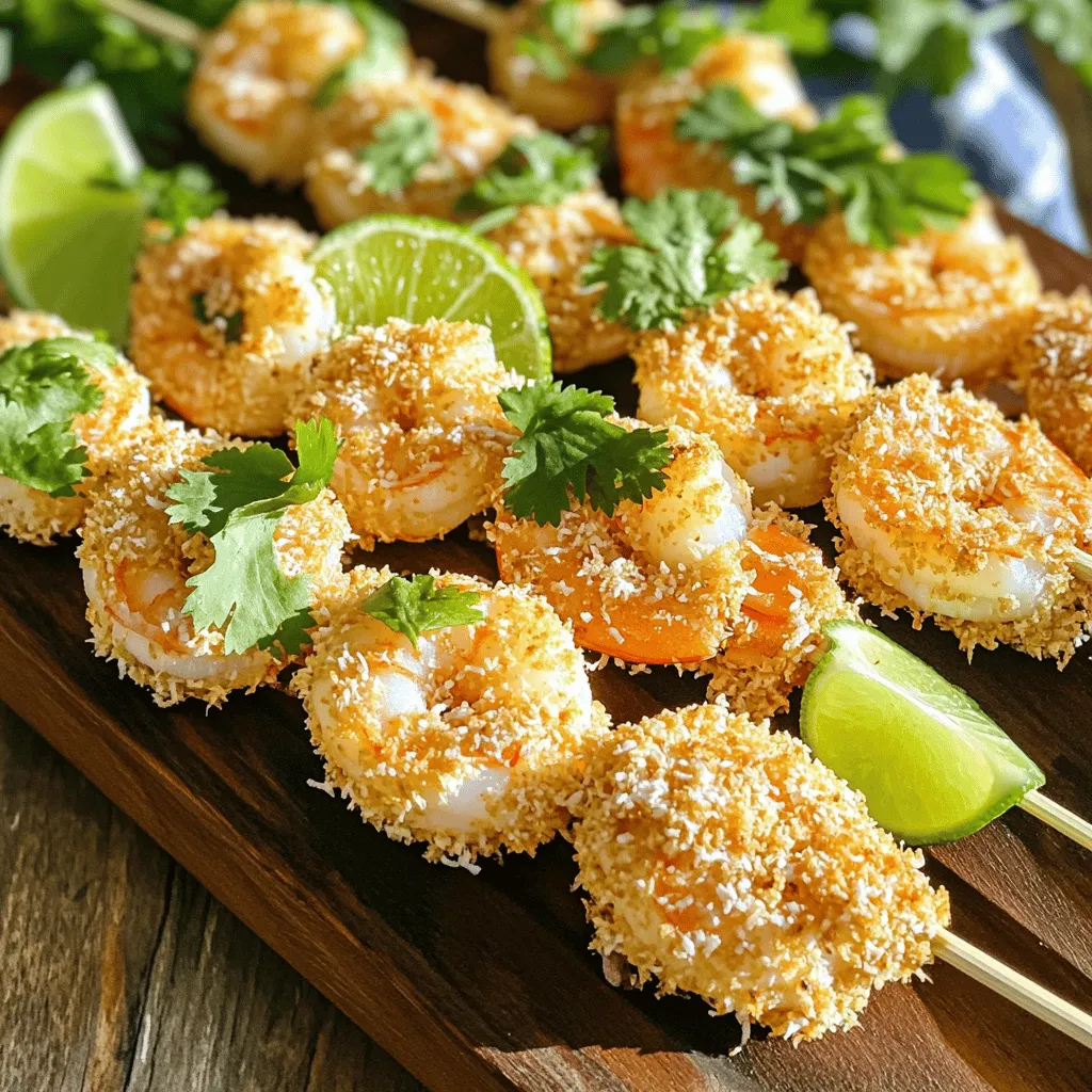 Tropical Coconut Shrimp Skewers Simple and Tasty Treat