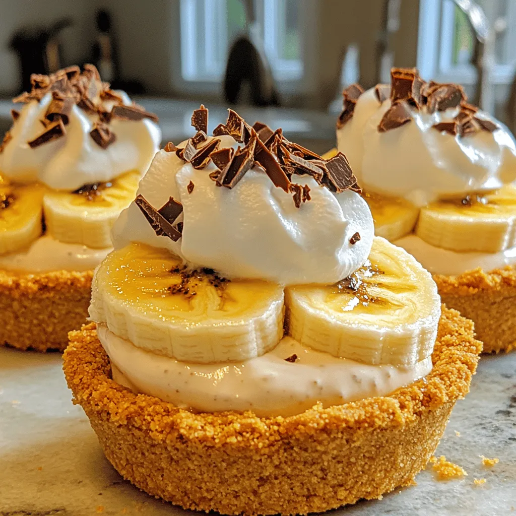 No-Bake Mini Banana Cream Pies Easy and Tasty Treat