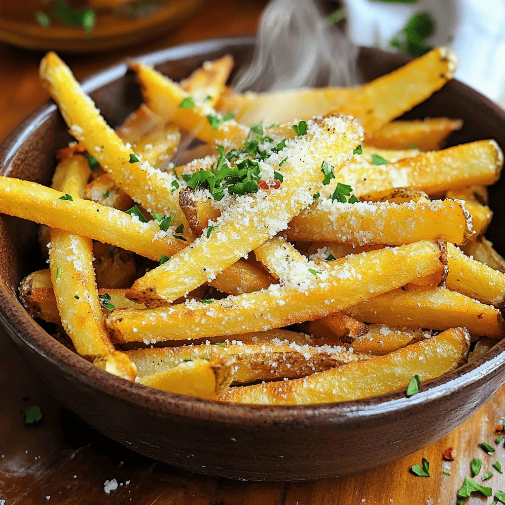 Air Fryer Garlic Parmesan French Fries Crispy Delight