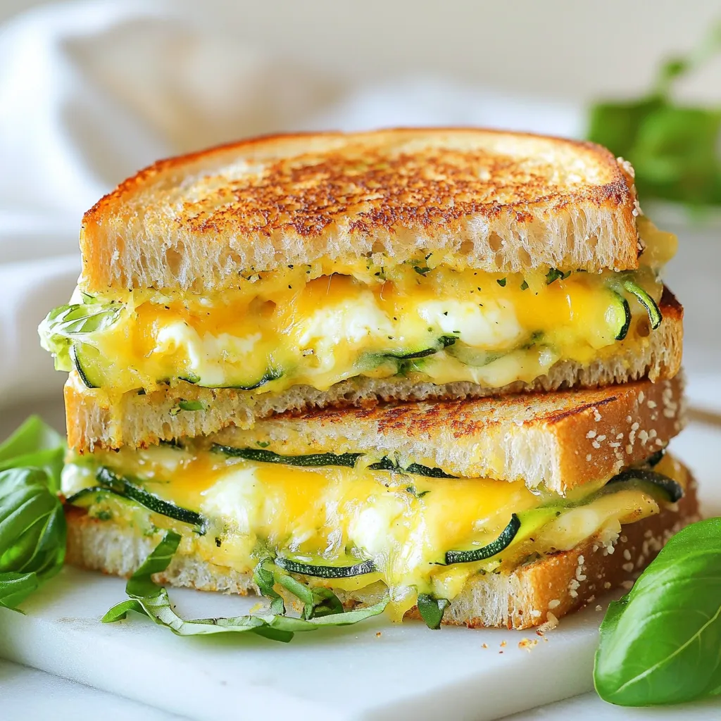 Crispy Zucchini Grilled Cheese Flavorful and Simple Dish