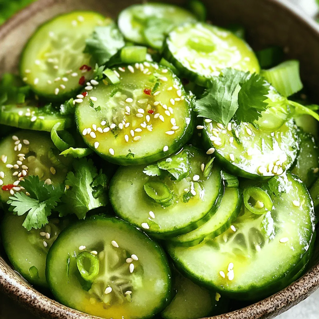 Sesame Honey Cucumber Salad Fresh and Simple Recipe
