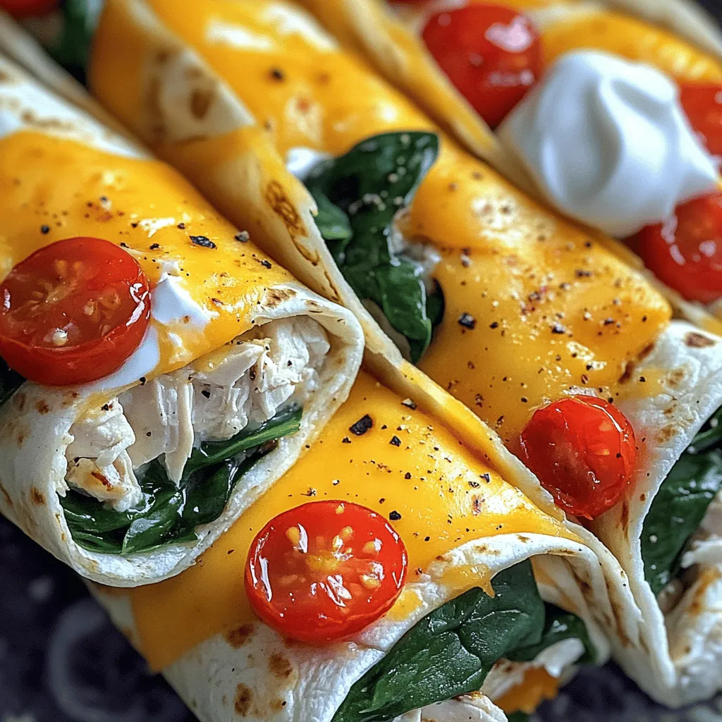 Cheesy Garlic Chicken Wraps Recipe Easy and Tasty Meal