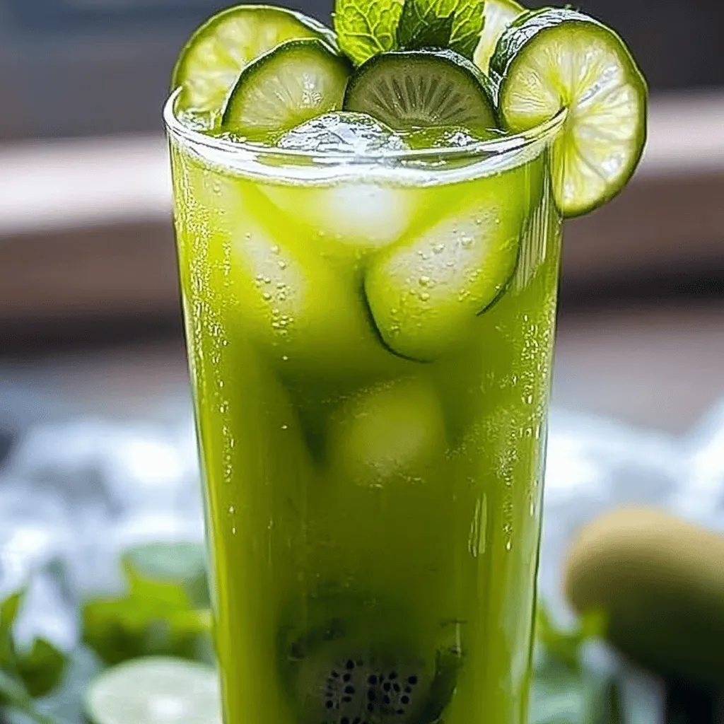 Kiwi Cucumber Cooler Refreshing and Easy Summer Drink