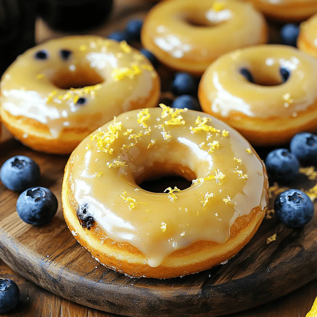 Baked Lemon Blueberry Donuts Sweet and Tangy Treat