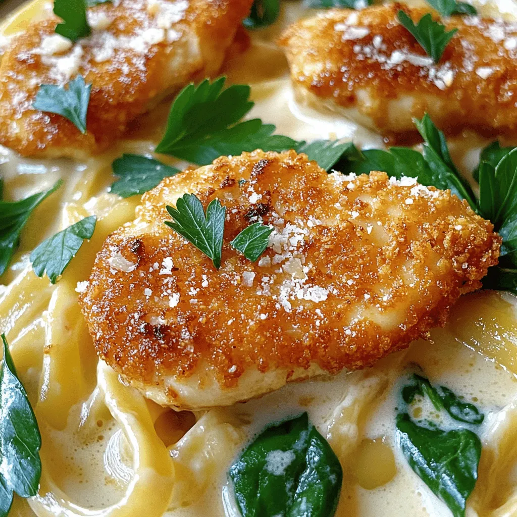 Crispy Chicken with Creamy Pasta Tasty Dinner Recipe