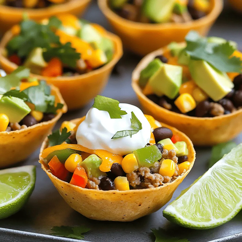 Taco Cups Delightful and Easy Party Recipe