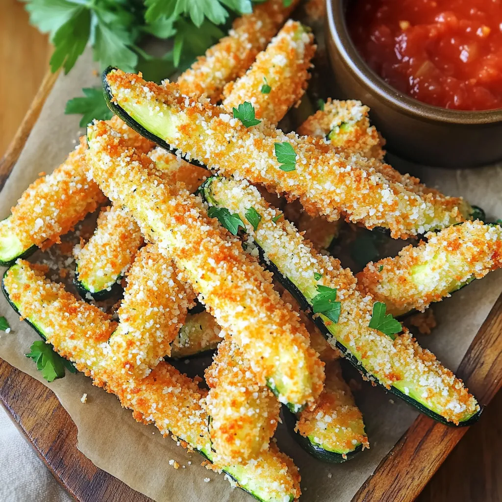 Air Fryer Crispy Parmesan Zucchini Fries Delight