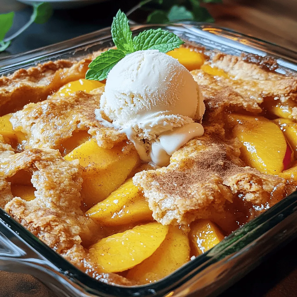 Southern Peach Cobbler Delightful and Easy Recipe