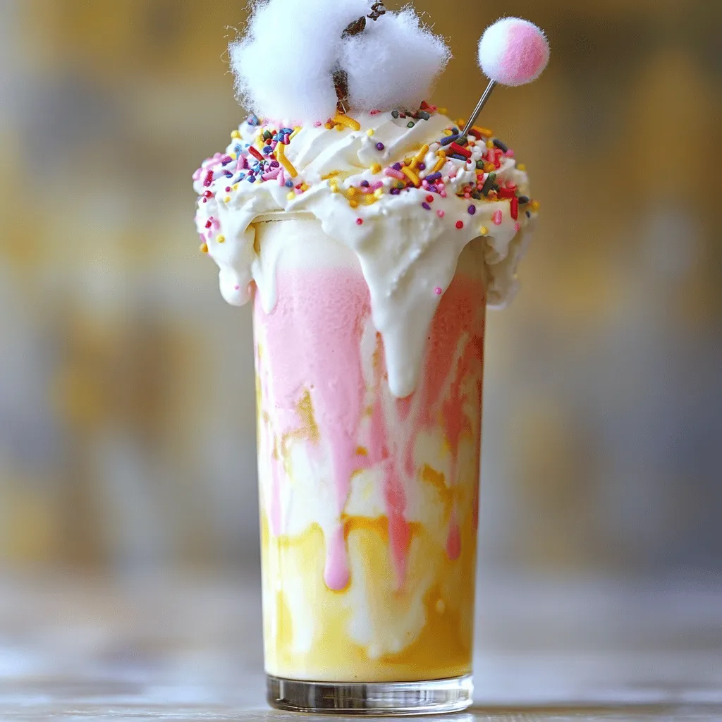 Cotton Candy Milkshake Delightful and Easy Recipe