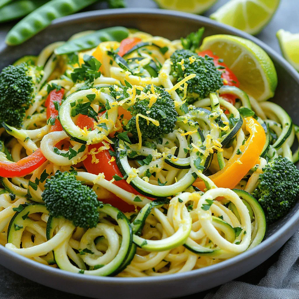 Lemon Herb Zoodle Stir Fry Fresh and Flavorful Dish