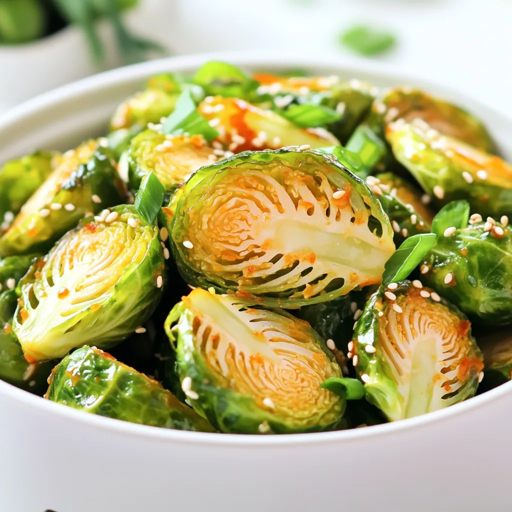 Air Fryer Sweet Chili Brussels Sprouts Crispy Delight