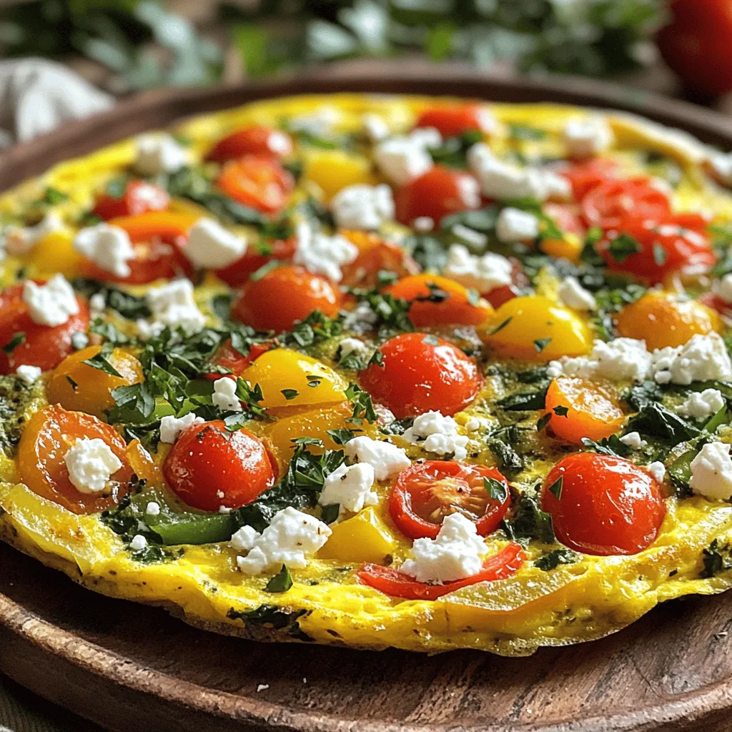 Mediterranean Veggie Frittata Flavorful and Easy Dish