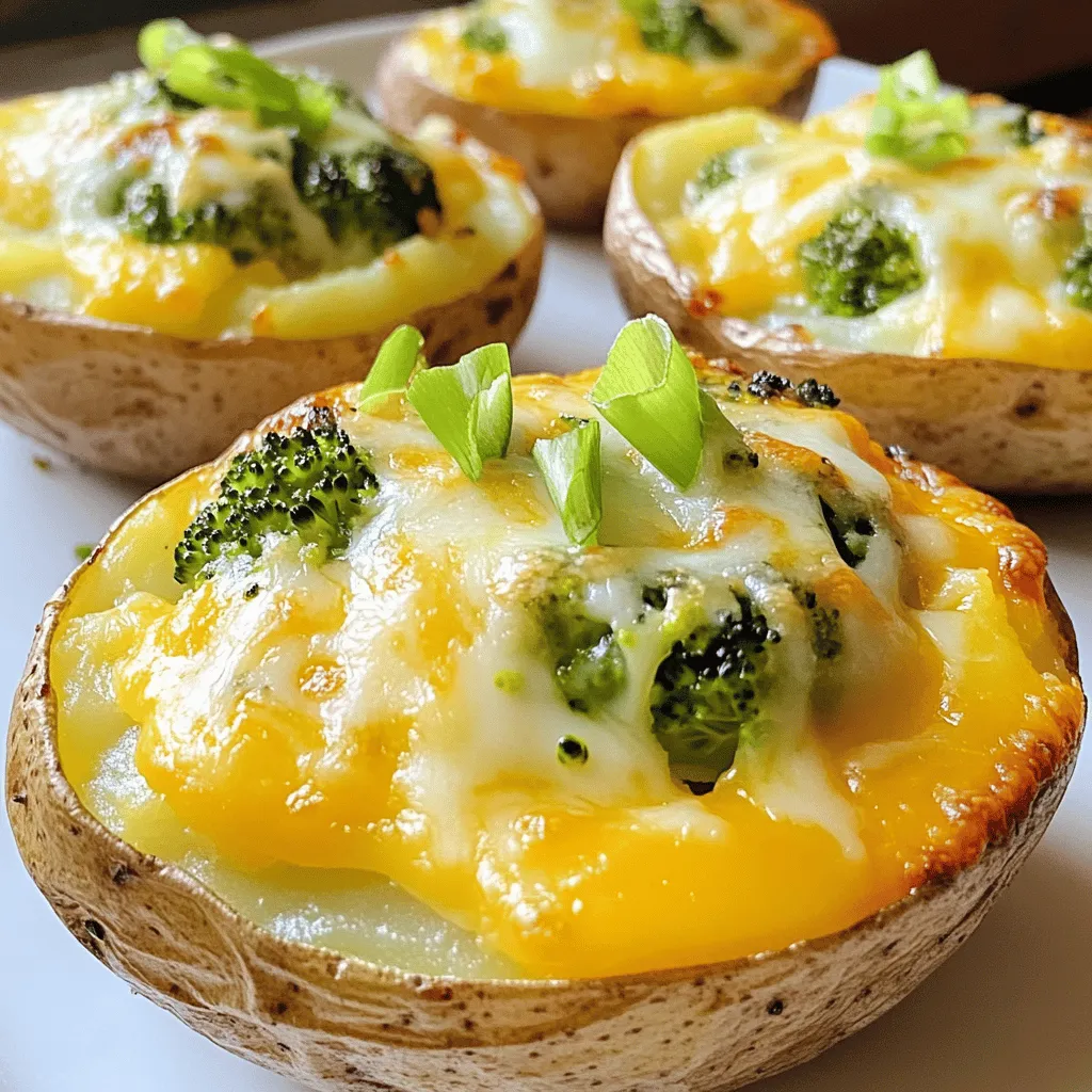 Brokkoli und Cheddar Twice-Baked Potatoes Delight