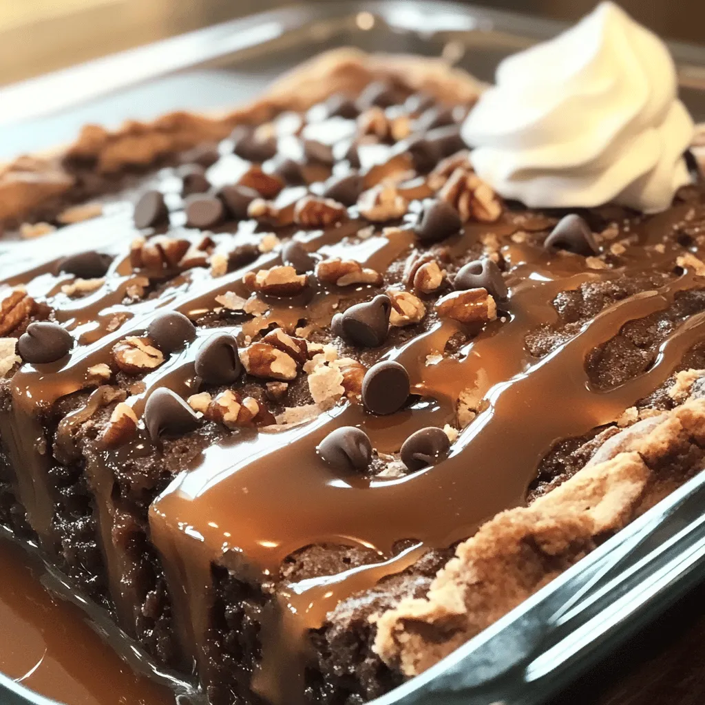 To make a delicious chocolate caramel dump cake, you need several key ingredients.