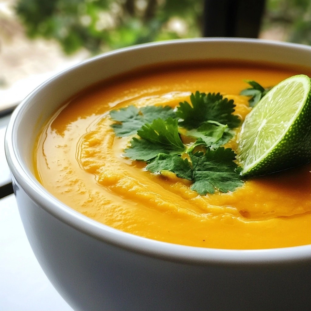 Silky Sweet Potato and Coconut Creamy Soup Recipe