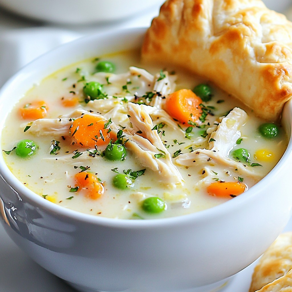 Chicken Pot Pie Soup Comforting and Hearty Recipe