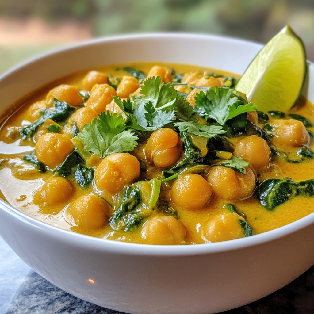 Vegan Chickpea Curry in 30 Minutes Delightful Dish