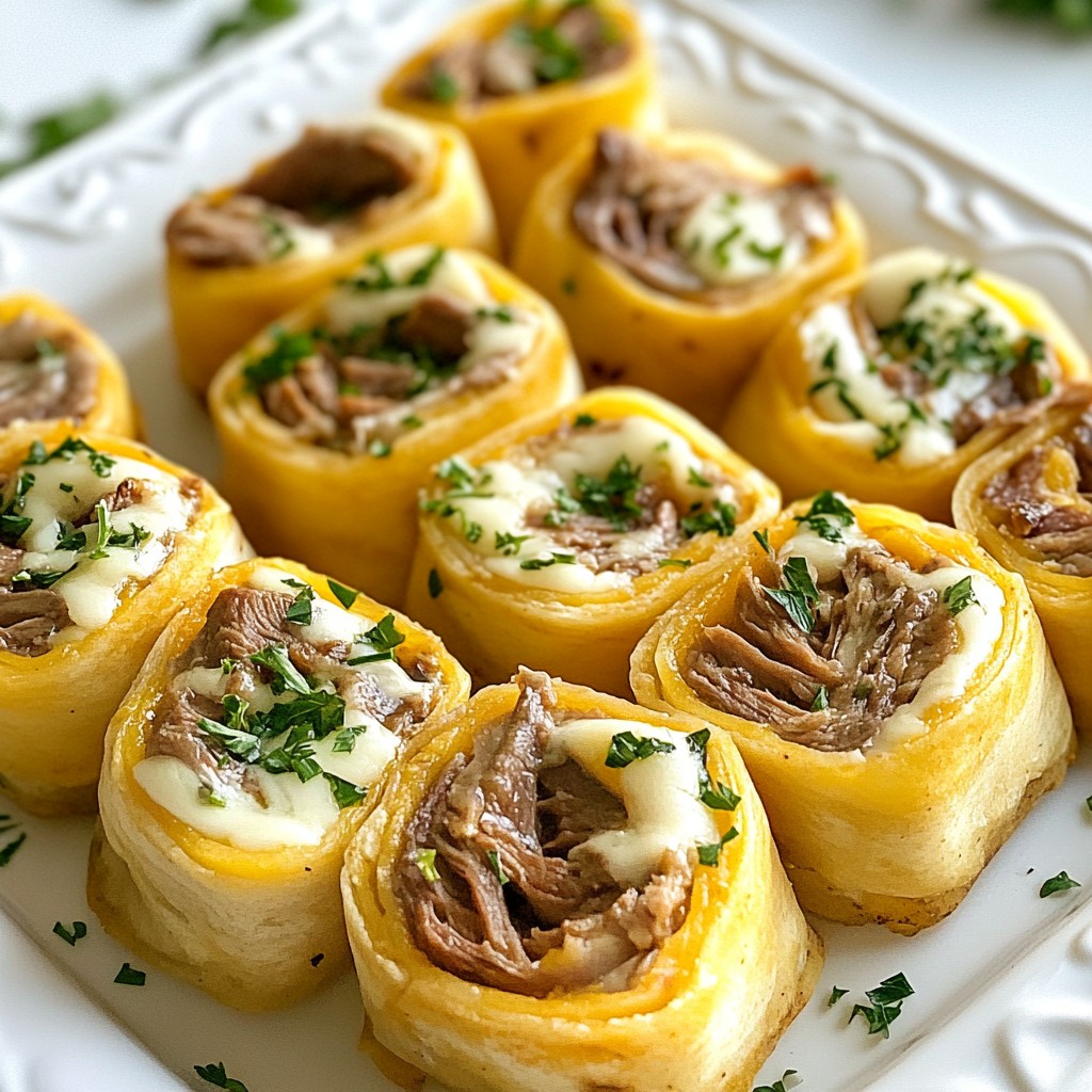 French Dip Tortilla Roll Ups Simple and Tasty Snack