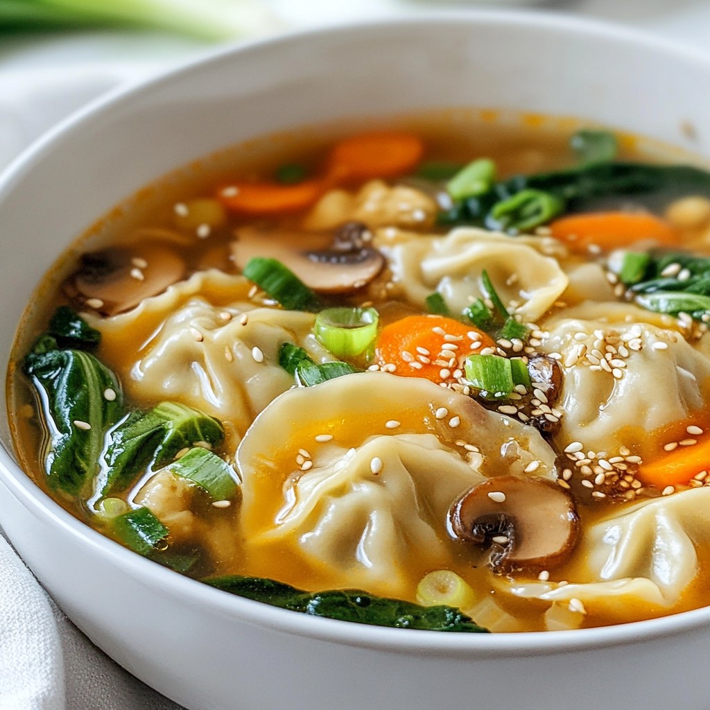 Easy Potsticker Comfort Soup Hearty and Simple Meal